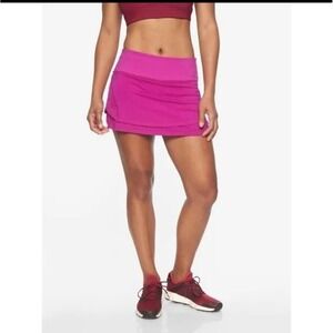 Athleta Chi Skort Magenta Pink Running Tennis Golf Athletic Skirt Women Small
